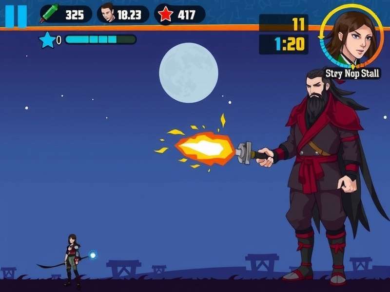Story campaign gameplay Net Ninja Master story campaign screenshot
